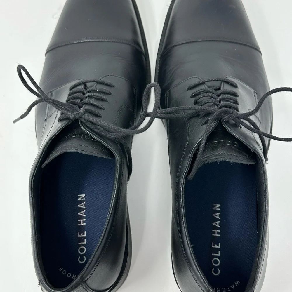 Cole Haan Men’s Dress Shoes Waterproof Black Grand 360 C34136 Leather Lace